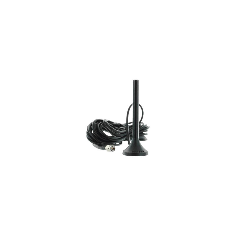 Antena mini de montaje magnético, con cable rg174 y conector sma macho | rango de frecuencias 700-960 mhz, 1710-2270 mhz | gana