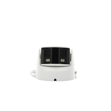 [flexvu] [protecciÓn activa] turret ip panorámica 4 megapíxel / 2 lentes 2.8 mm (180°) / imagen a color 24/7 (colorvu) / poe