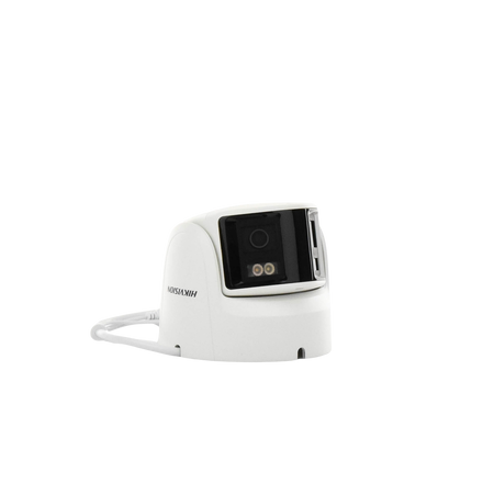 [flexvu] [protecciÓn activa] turret ip panorámica 4 megapíxel / 2 lentes 2.8 mm (180°) / imagen a color 24/7 (colorvu) / poe